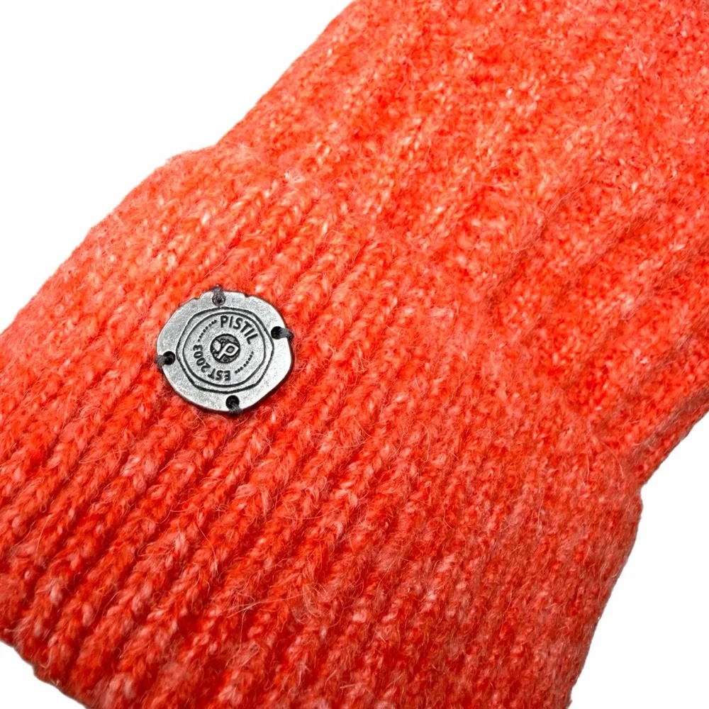 Pistil‎ Piper Orange Knit Beanie with Pom - NWT